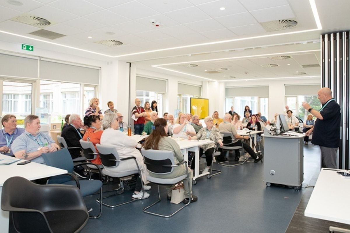 person delivering an energy workshop